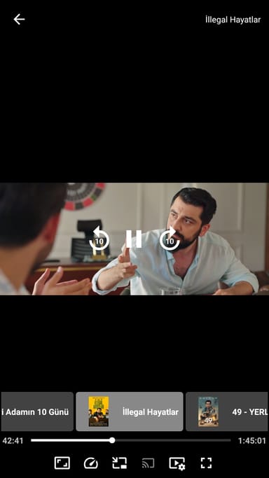 İnat BOX ikinci dikey oynatıcı ekranı